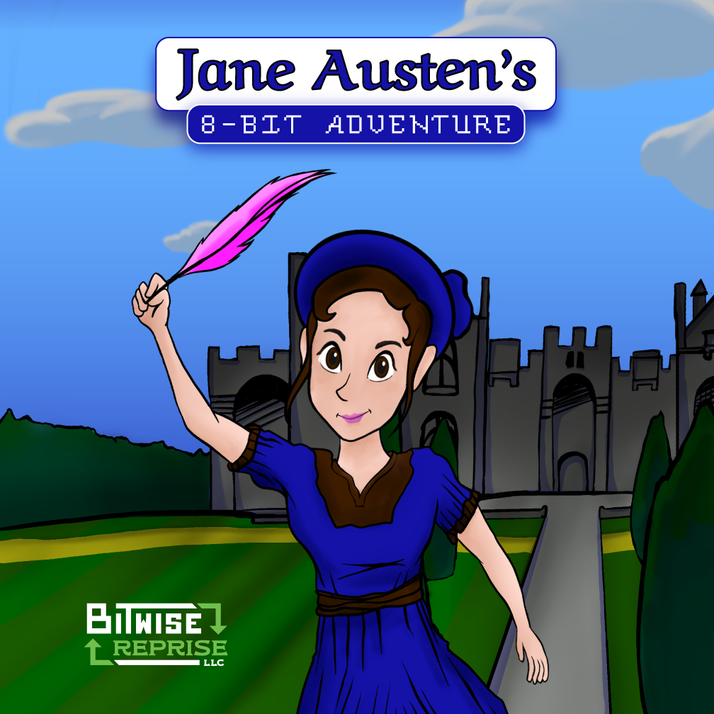 Cover Art for Jane Austen's 8-bit Adventure